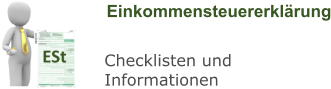Einkommensteuererklärung Checklisten und Informationen